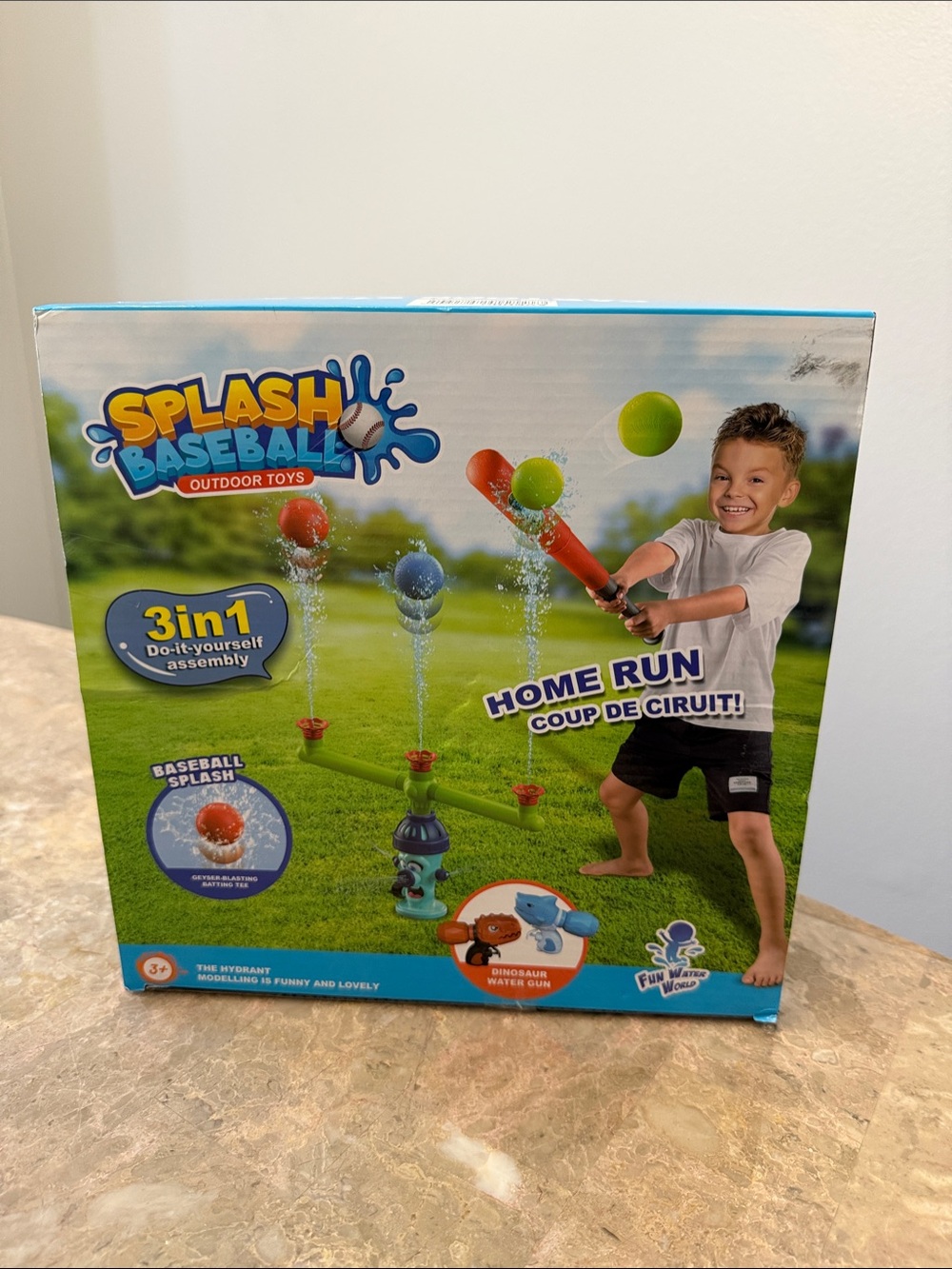 Splash baseball water toy Outdoor Toy - Blue & Green Kids Water Launcher
